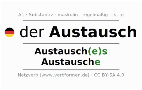 Deklination des Substantivs Austausch mit Plural und。